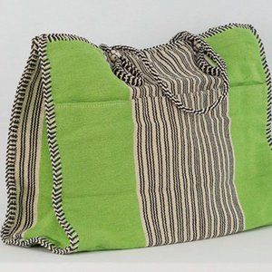 Tote Bag XL Jute Cotton with Pockets